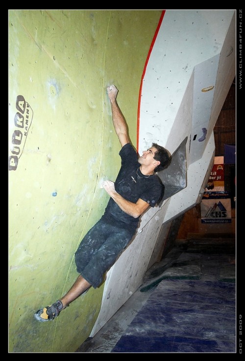 Martin Strnk v litovace na bouldru . 4