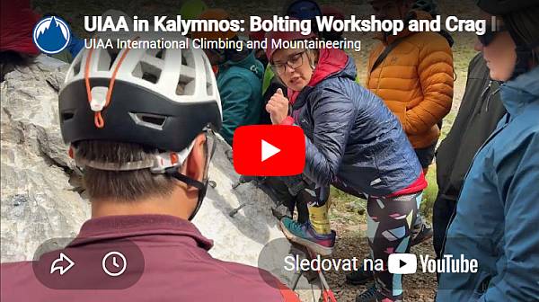 Workshop UIAA zaměřený na výměnu stárnoucího jištění na Kalymnu